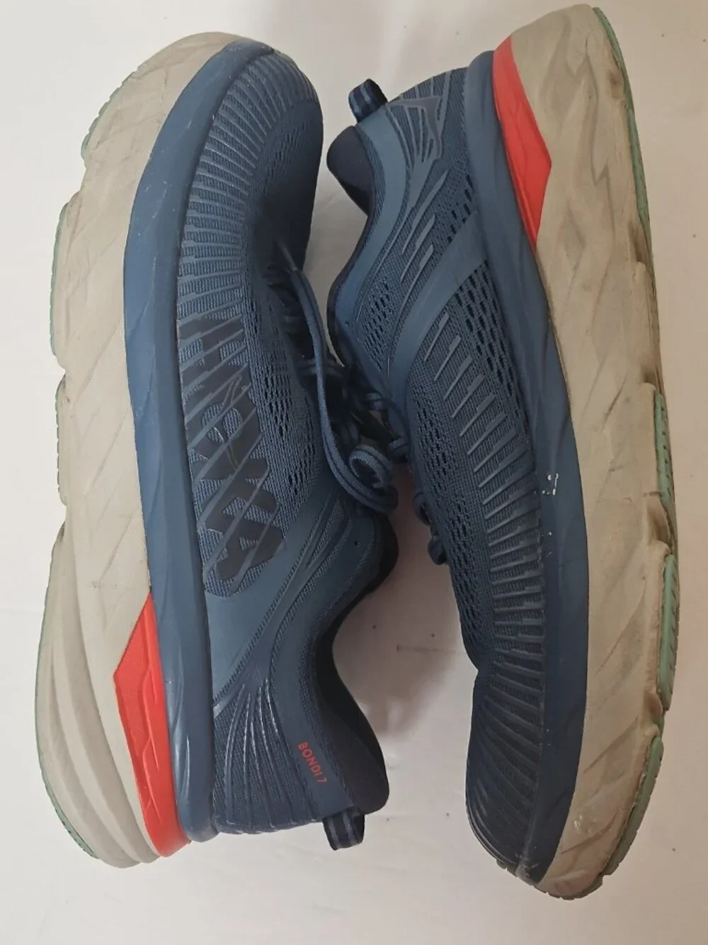 Hoka One One Bondi 7 Men's Sneakers Real Teal Outer Space Sz 10.5 1110518 RTOS